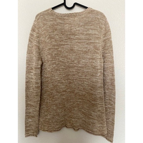 Henley Natural Reflections Marble Knit 3 button Henley Sweater Size M - Picture 2 of 4